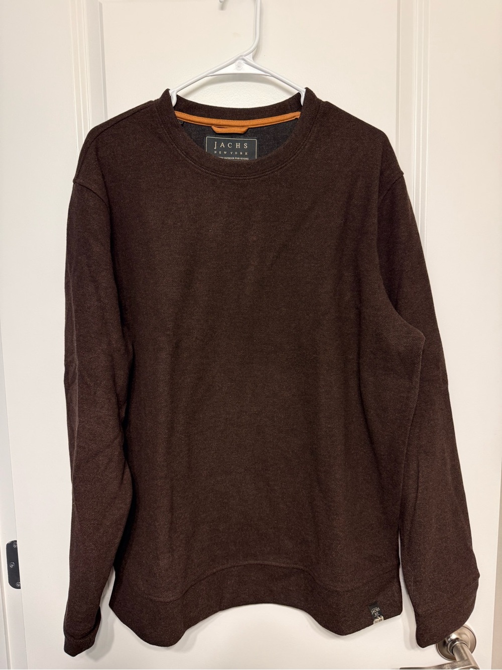 Jachs Men's Dark Brown Crewneck Sweater